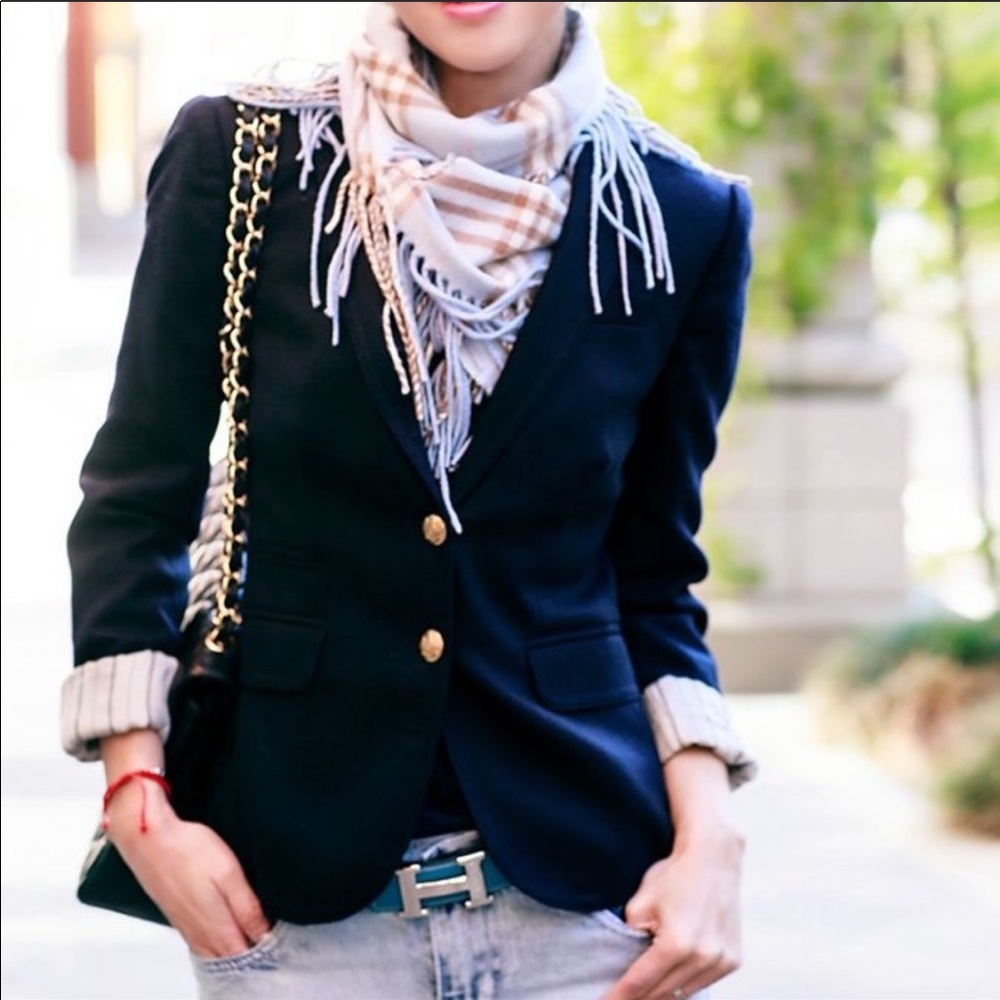 J. Crew | Navy Schoolboy Two Button Blazer Sz 4